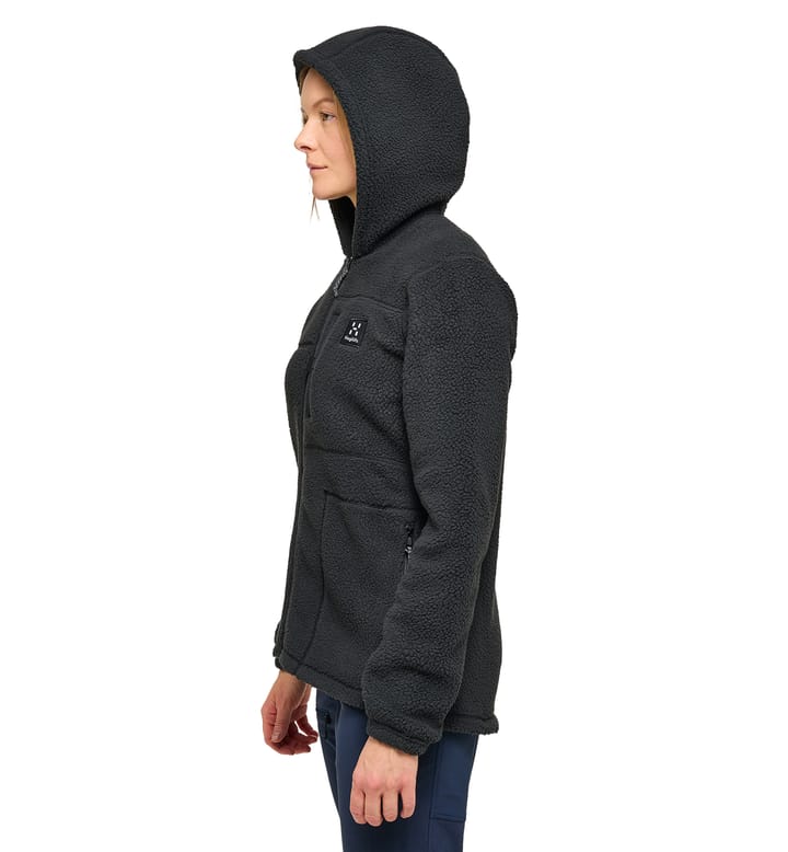 Malung Pile Hood Women True Black