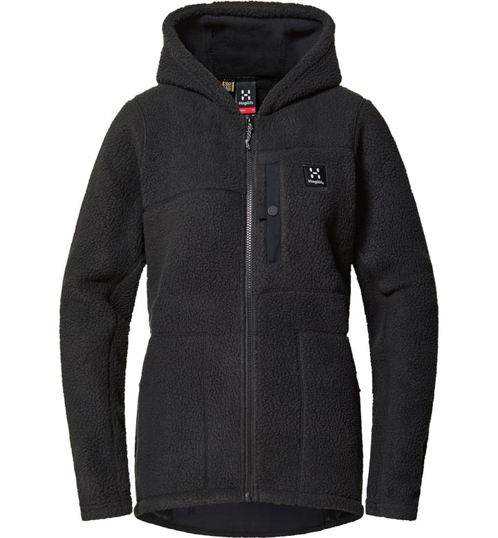 Malung Pile Hood Women True Black