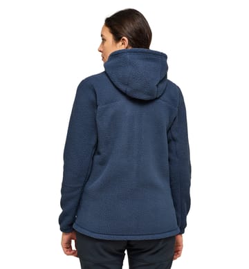 Malung Pile Hood Women Tarn Blue