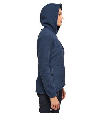 Malung Pile Hood Women Tarn Blue