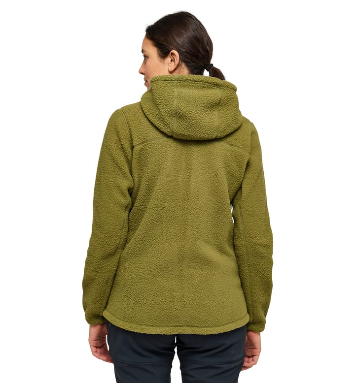 Malung Pile Hood Women Olive Green