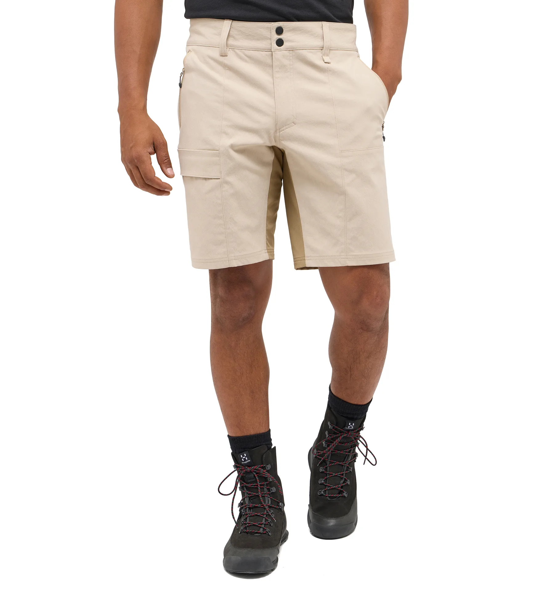 Mid Standard Shorts Men Chalk Beige/Oak Brown