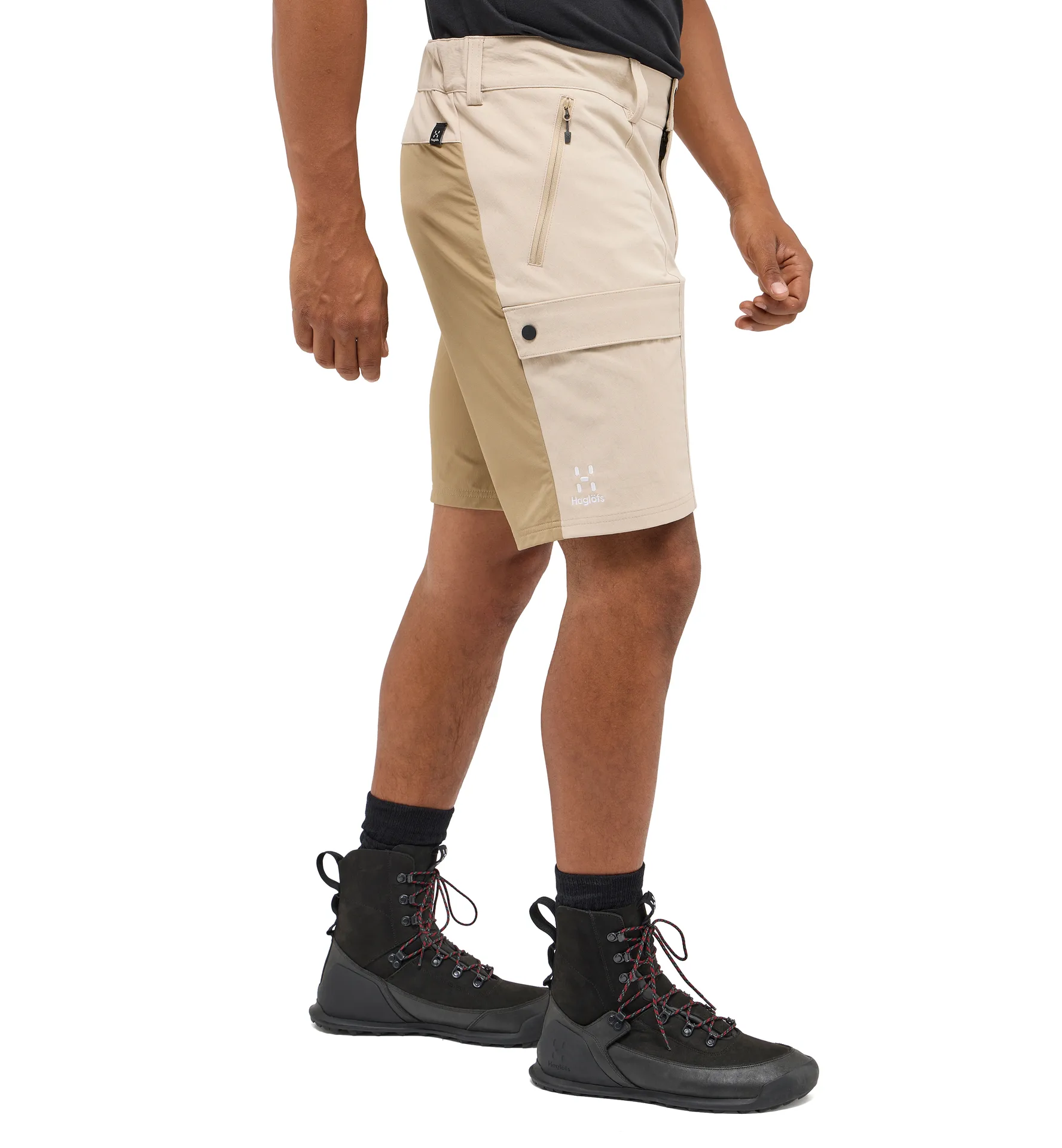 Mid Standard Shorts Men Chalk Beige/Oak Brown