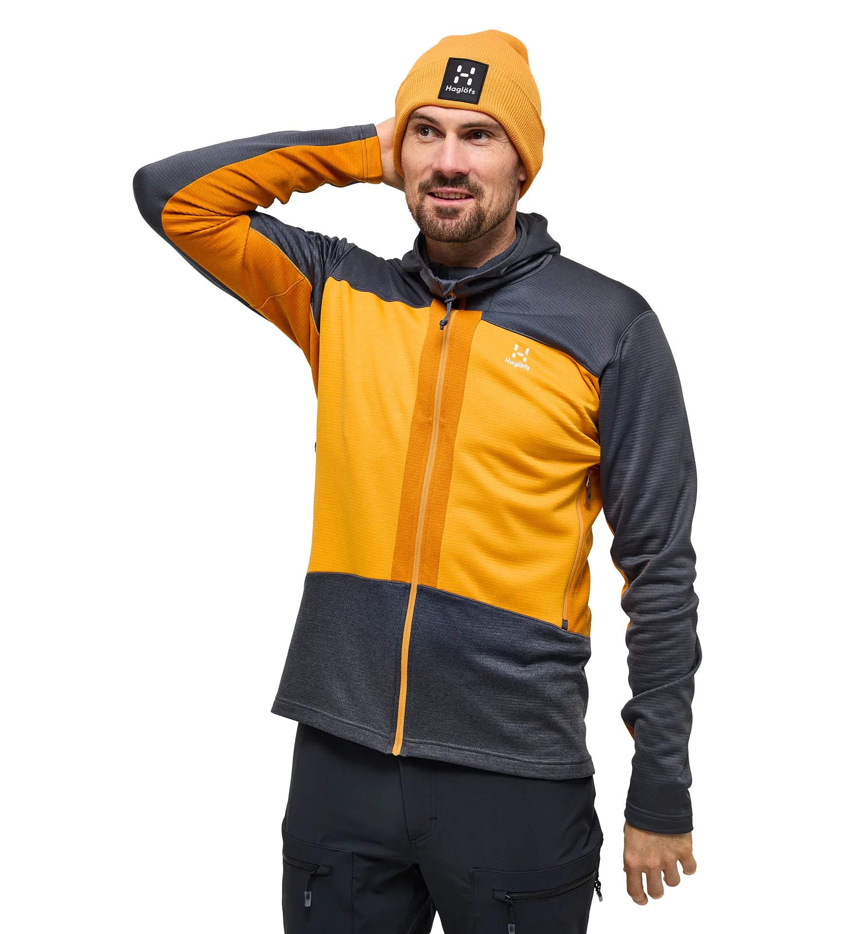 ROC Flash Mid Hood Men Magnetite/Sunny Yellow