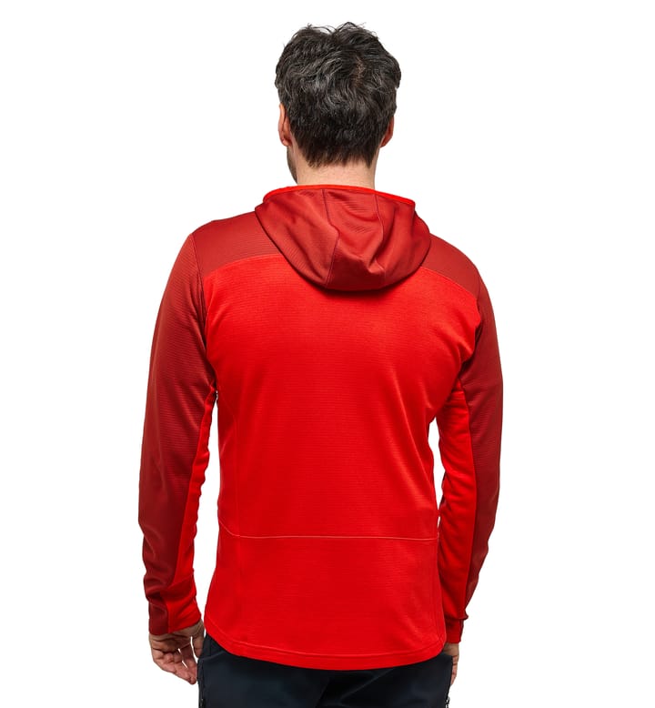 ROC Flash Mid Hood Men Corrosion/Zenith Red