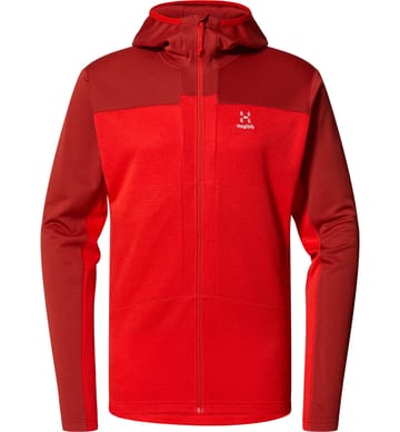 ROC Flash Mid Hood Men Corrosion/Zenith Red