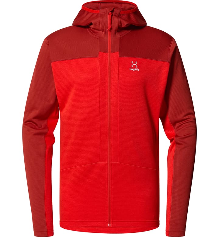 ROC Flash Mid Hood Men Corrosion/Zenith Red