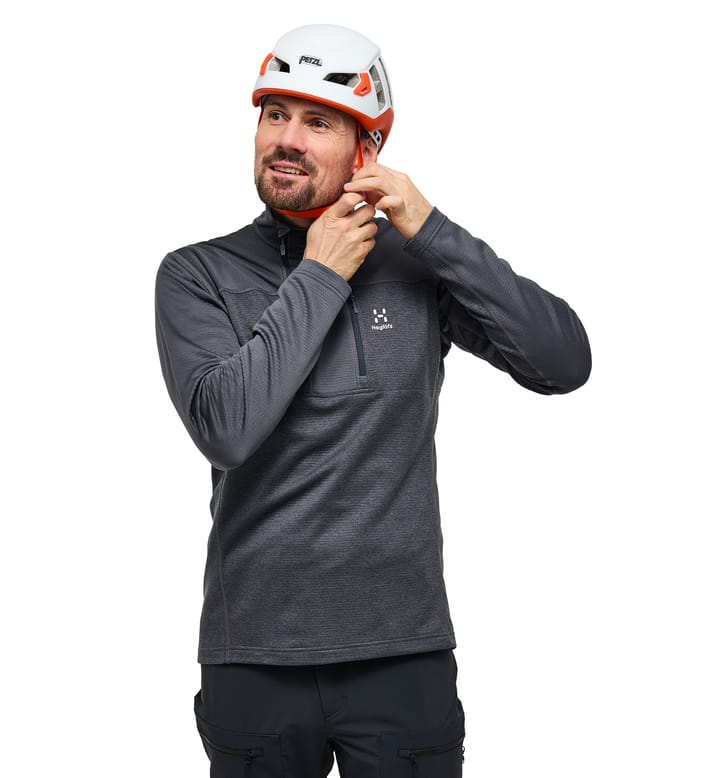 ROC Flash Mid Halfzip Men Magnetite ROC Flash Mid Halfzip Men Magnetite
