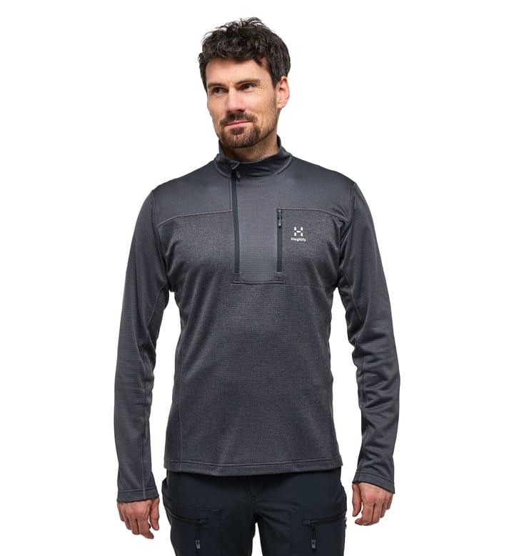 ROC Flash Mid Halfzip Men Magnetite ROC Flash Mid Halfzip Men Magnetite