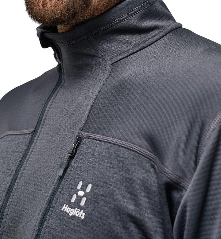 ROC Flash Mid Halfzip Men Magnetite