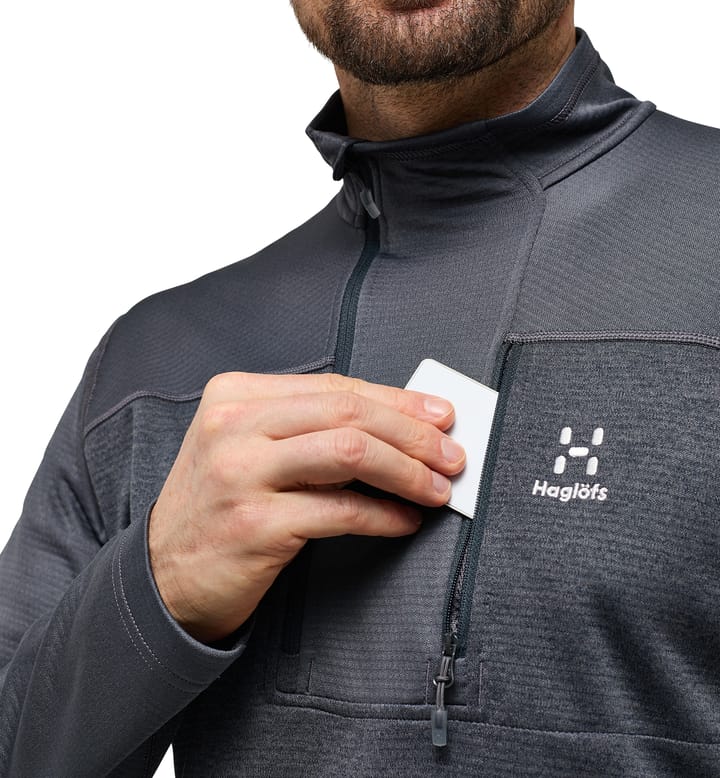 ROC Flash Mid Halfzip Men Magnetite ROC Flash Mid Halfzip Men Magnetite