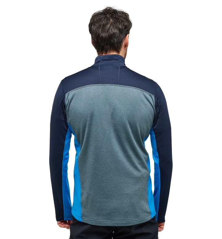 ROC Flash Mid Halfzip Men Tarn Blue/Steel Blue