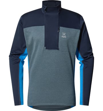 ROC Flash Mid Halfzip Men Tarn Blue/Steel Blue