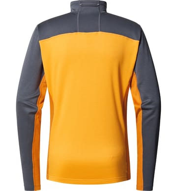 ROC Flash Mid Halfzip Men Magnetite/Sunny Yellow