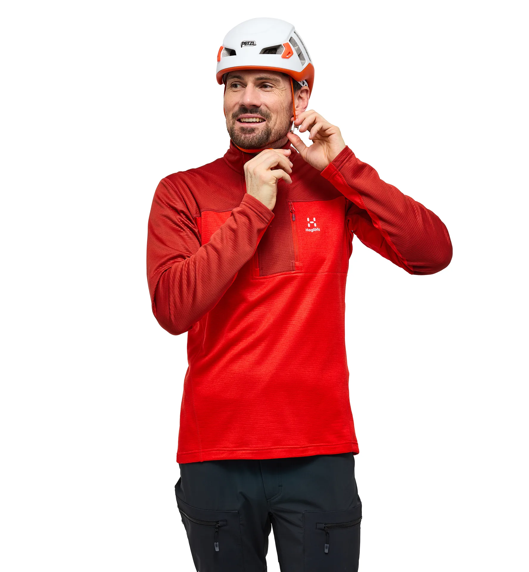 ROC Flash Mid Halfzip Men Corrosion/Zenith Red