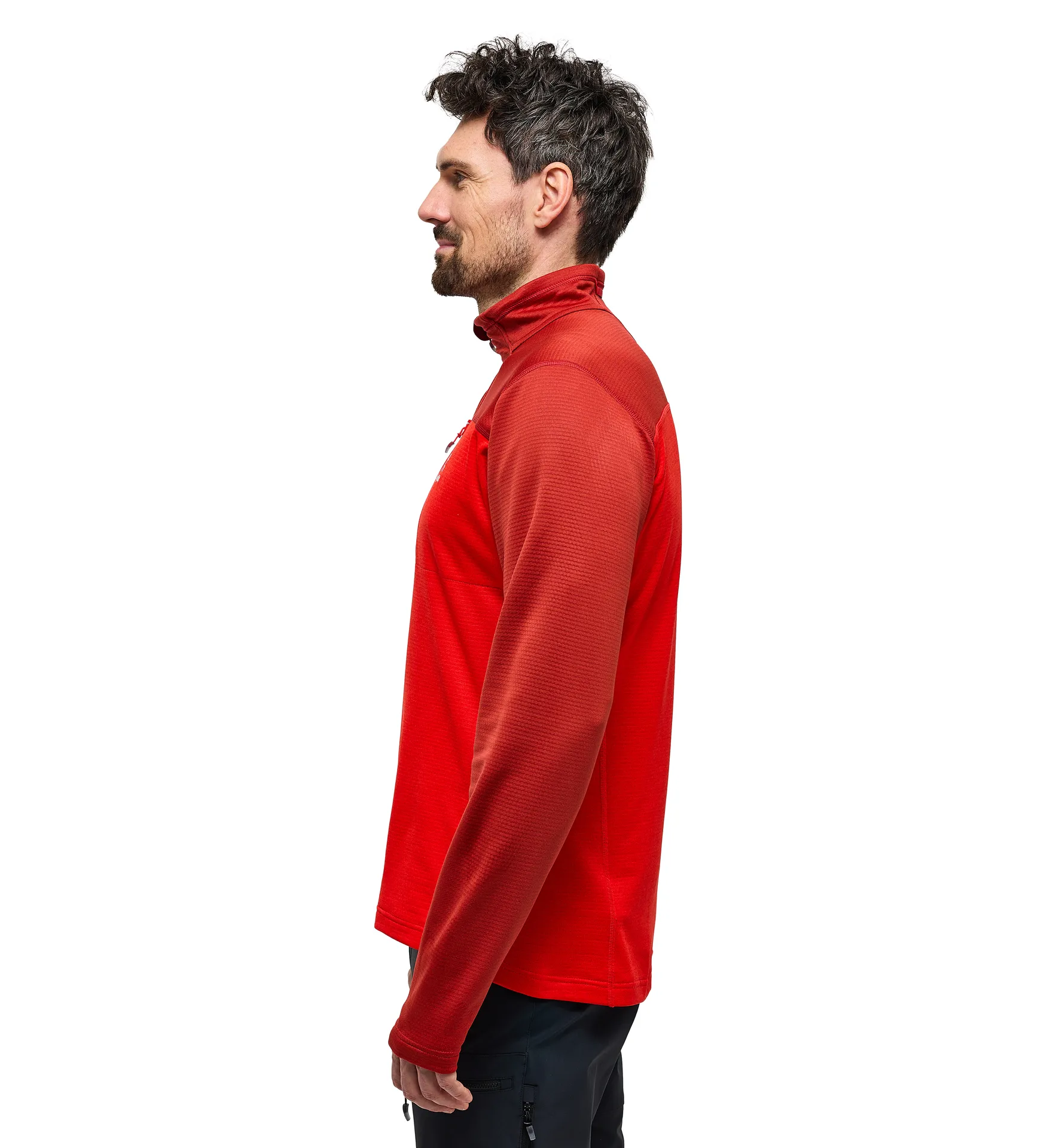 ROC Flash Mid Halfzip Men Corrosion/Zenith Red