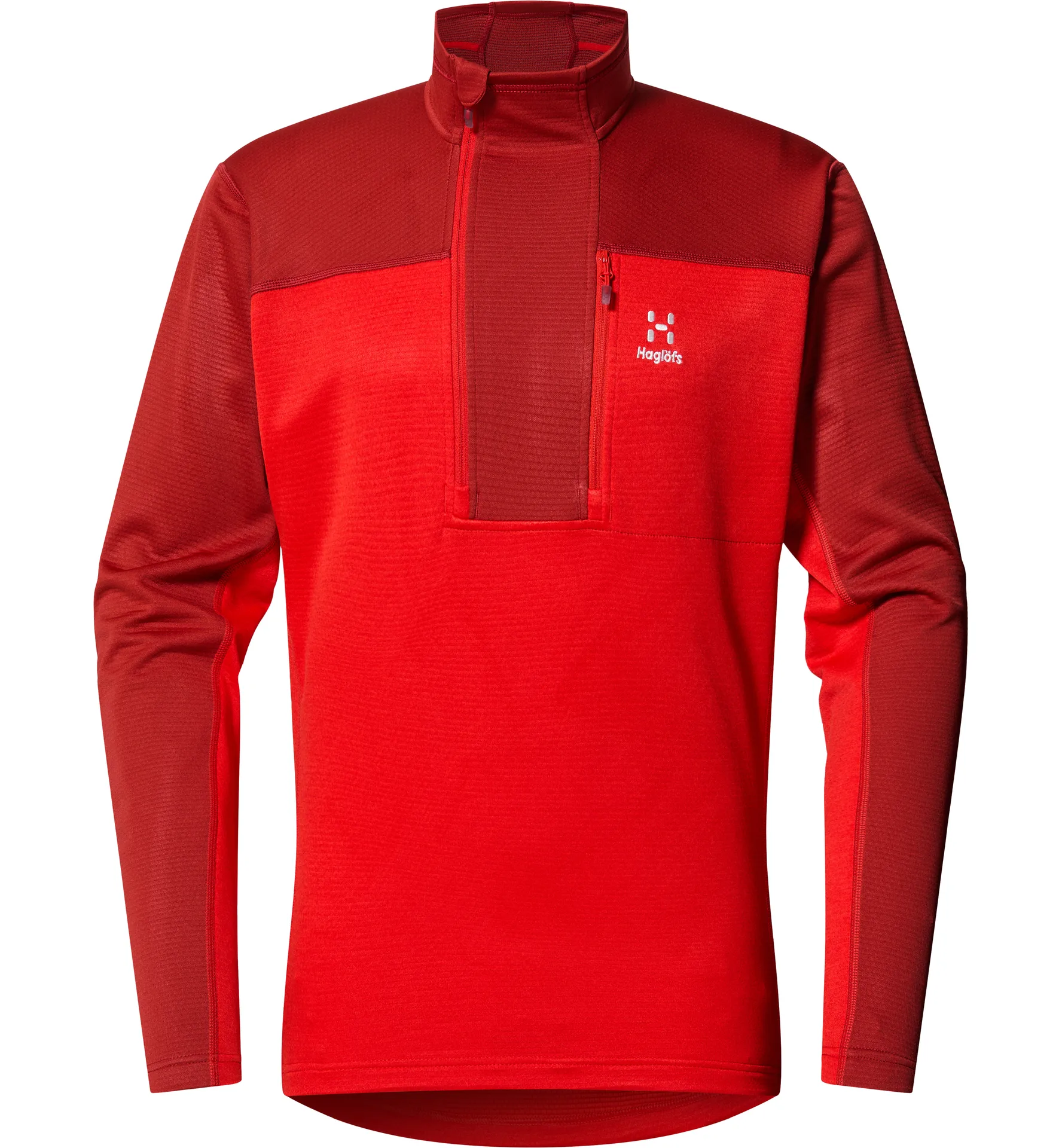 ROC Flash Mid Halfzip Men Corrosion/Zenith Red