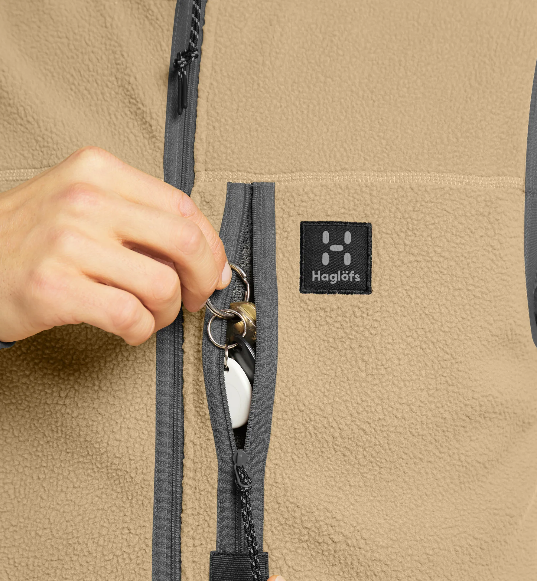 Malung Pile Vest Men Sand