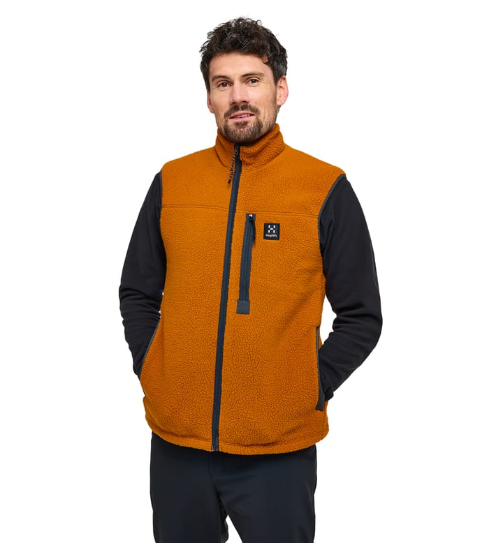 Malung Pile Vest Men Golden Brown Malung Pile Vest Men Golden Brown