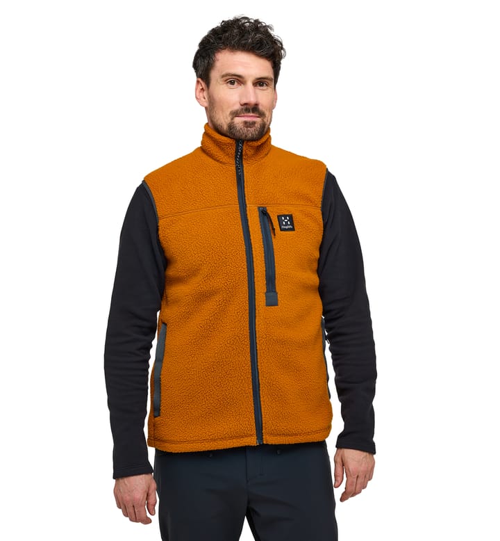 Malung Pile Vest Men Golden Brown Malung Pile Vest Men Golden Brown