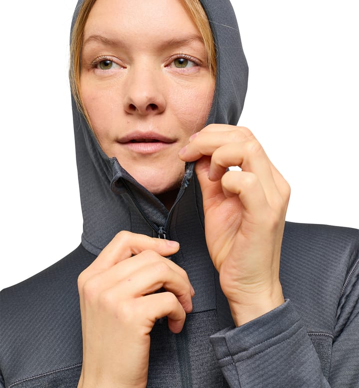 ROC Flash Mid Hood Women Magnetite