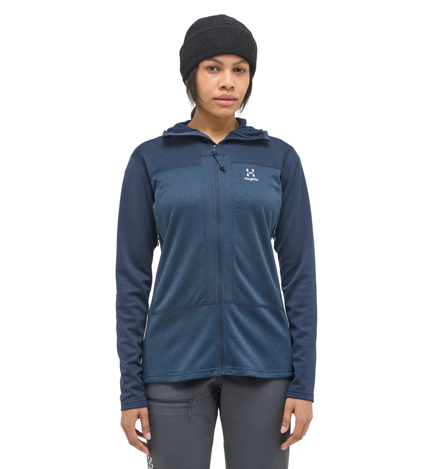ROC Flash Mid Hood Women Tarn Blue