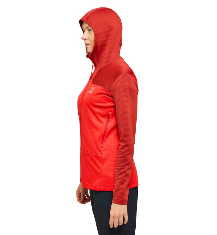 ROC Flash Mid Hood Women Corrosion/Poppy Red