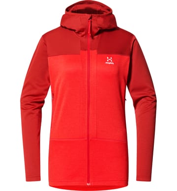 ROC Flash Mid Hood Women Corrosion/Poppy Red