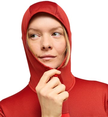 ROC Flash Mid Hood Women Corrosion/Poppy Red