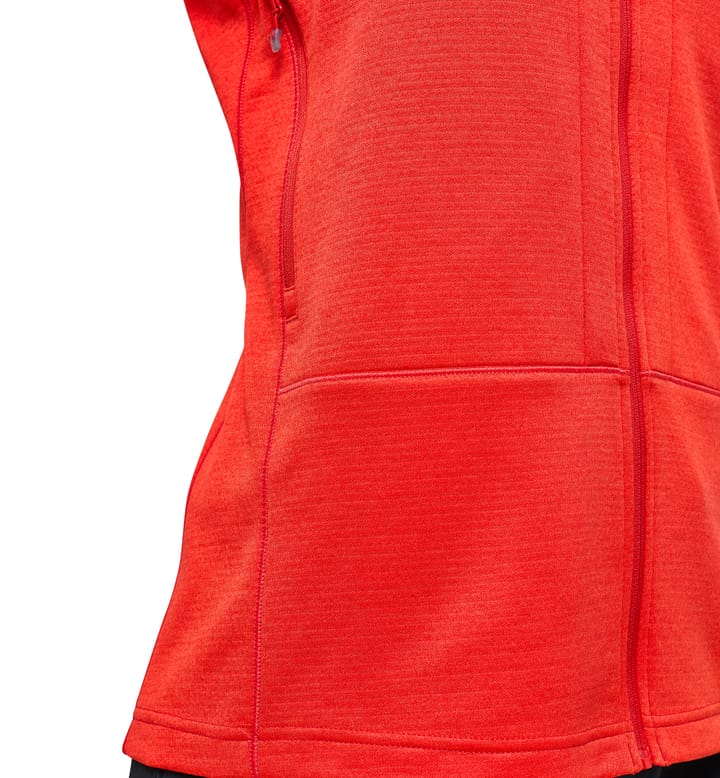 ROC Flash Mid Hood Women Corrosion/Poppy Red