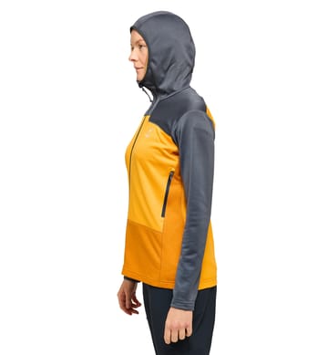 ROC Flash Mid Hood Women Magnetite/Sunny Yellow