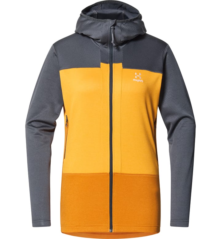 ROC Flash Mid Hood Women Magnetite/Sunny Yellow