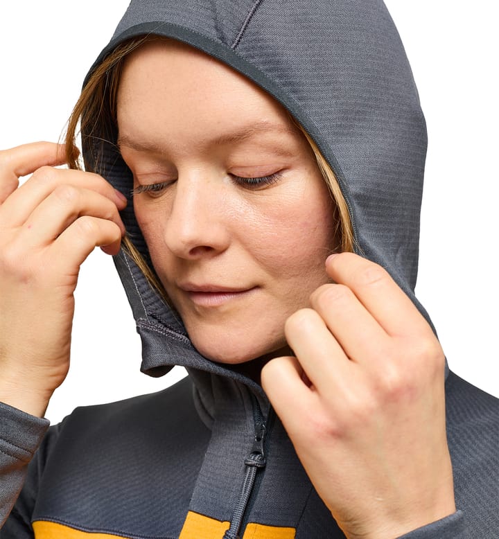 ROC Flash Mid Hood Women Magnetite/Sunny Yellow