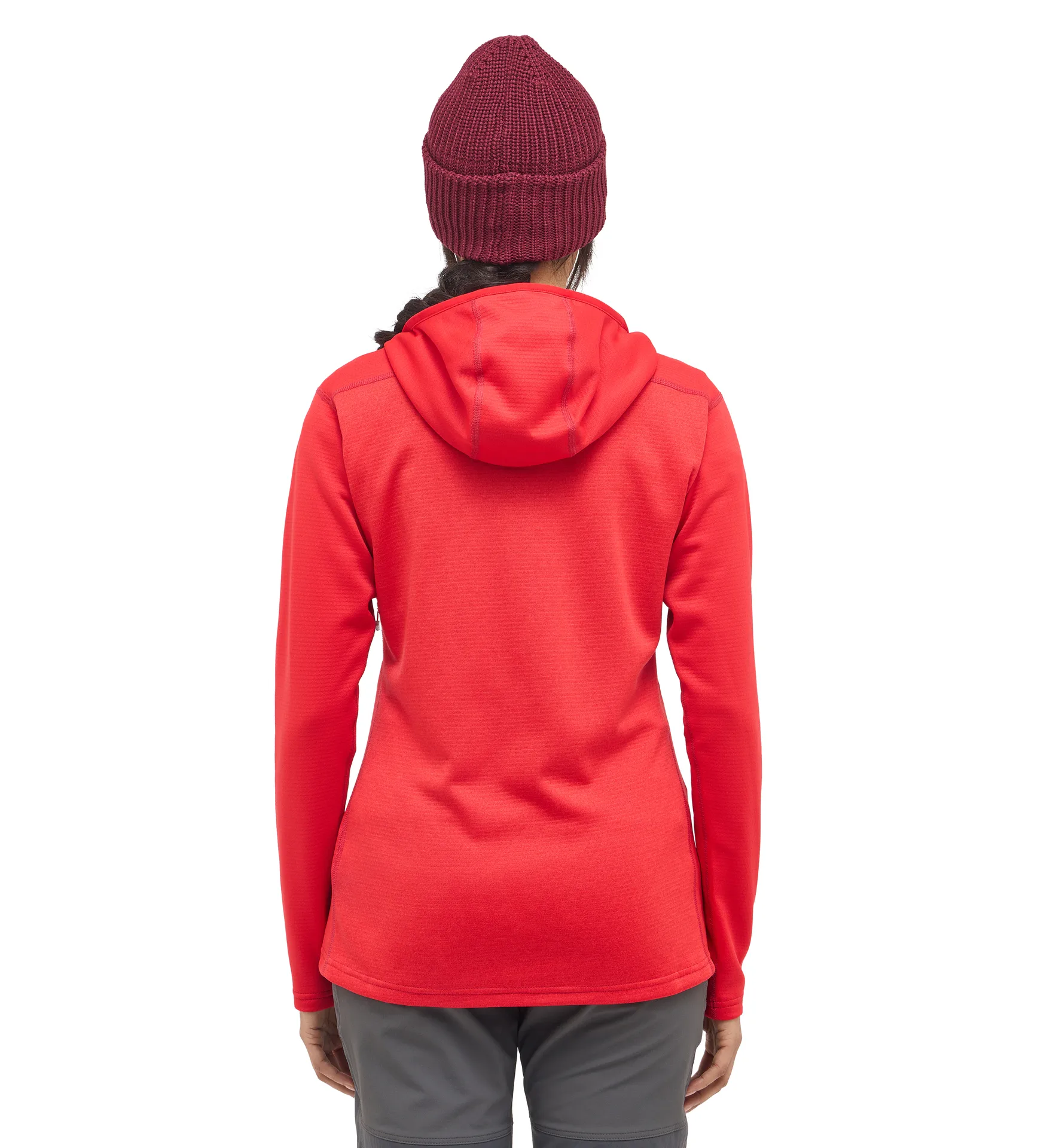 ROC Flash Mid Hood Women Bright Red