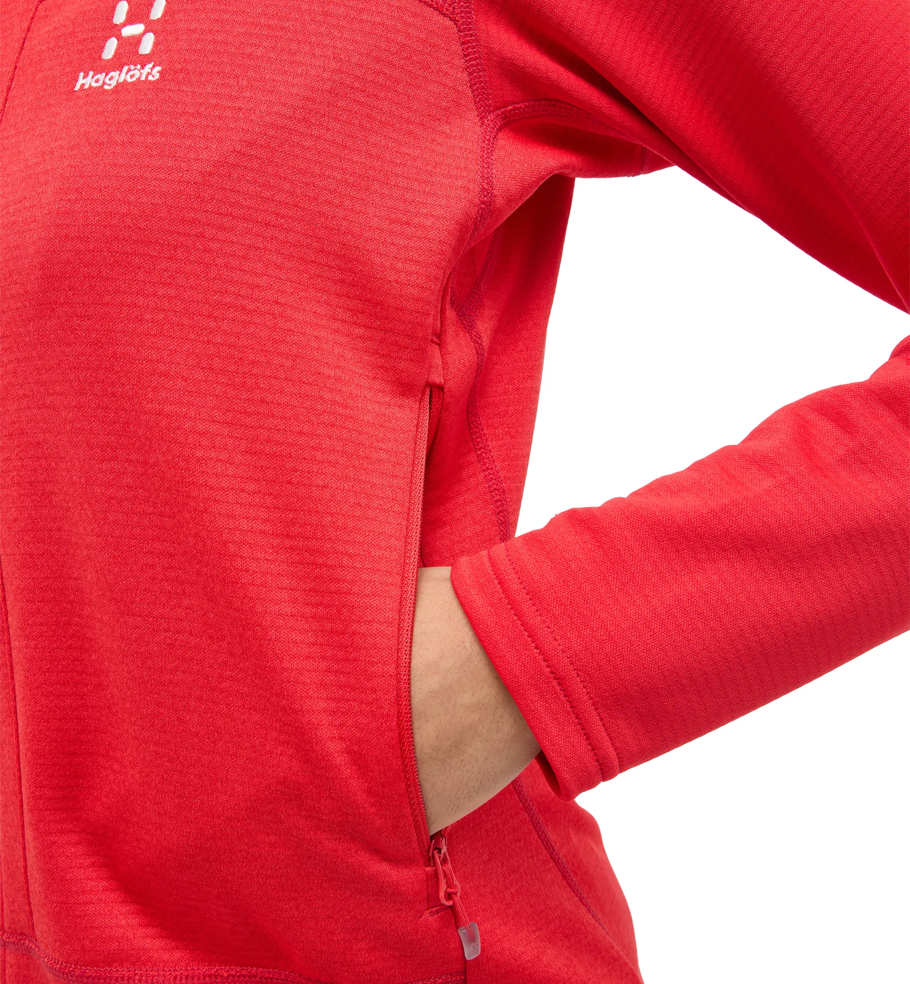 ROC Flash Mid Hood Women Bright Red