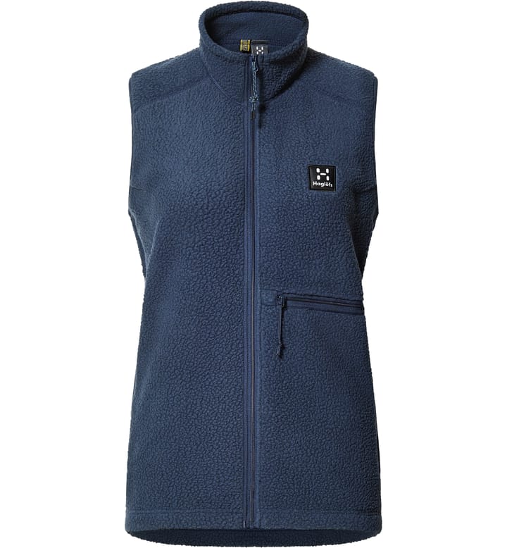 Malung Pile Vest Women Tarn Blue