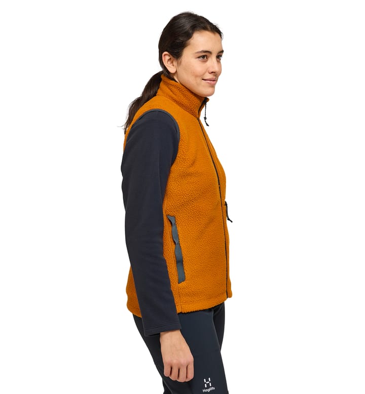 Malung Pile Vest Women Golden Brown