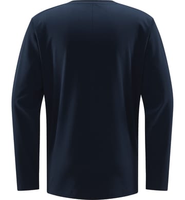 Curious Long Sleeve Tee Men Tarn Blue