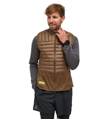 L.I.M Intense Trail Down Vest Men Teak Brown