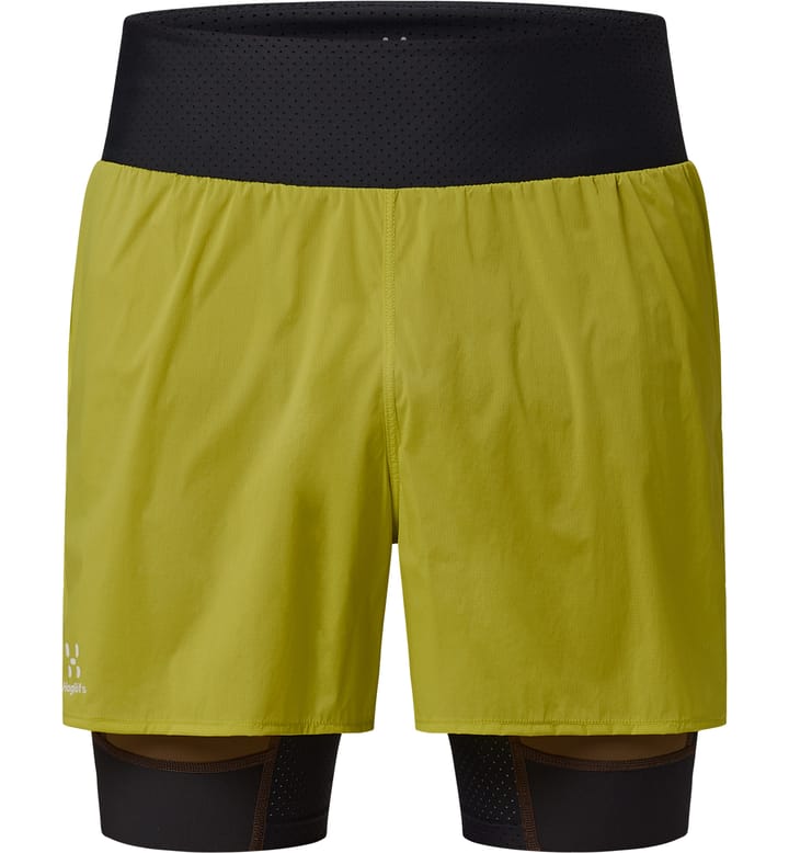 L.I.M Intense Trail 2-in-1 Shorts Men Aurora/Teak Brown