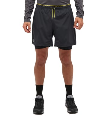 L.I.M Tempo Trail 2-in-1 Shorts Men True Black