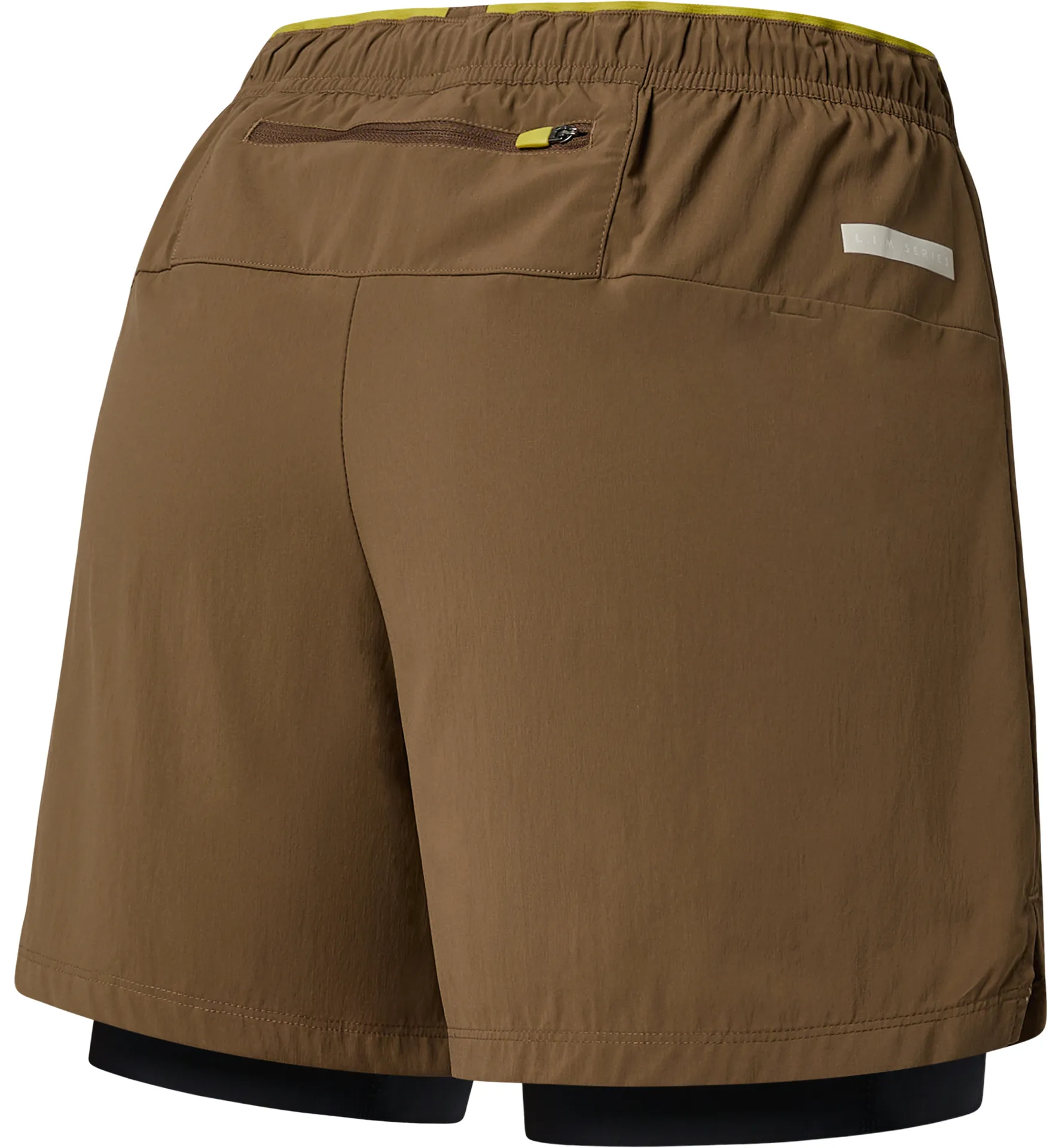 L.I.M Tempo Trail 2-in-1 Shorts Women Teak Brown/True Black