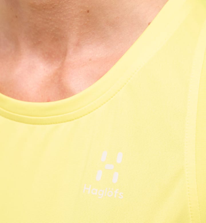 L.I.M Tempo Trail Tank Women Pale Yellow