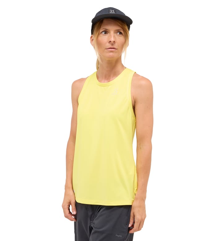 L.I.M Tempo Trail Tank Women Pale Yellow