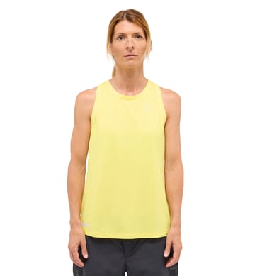 L.I.M Tempo Trail Tank Women Pale Yellow
