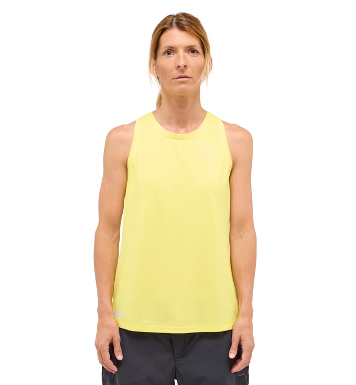 L.I.M Tempo Trail Tank Women Pale Yellow
