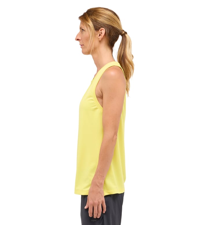 L.I.M Tempo Trail Tank Women Pale Yellow