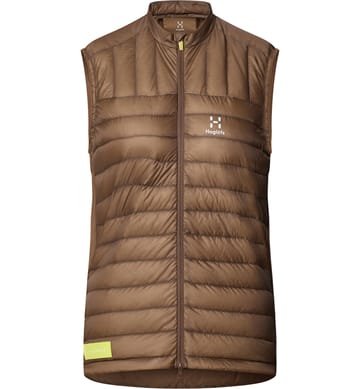 L.I.M Intense Trail Down Vest Women Teak Brown