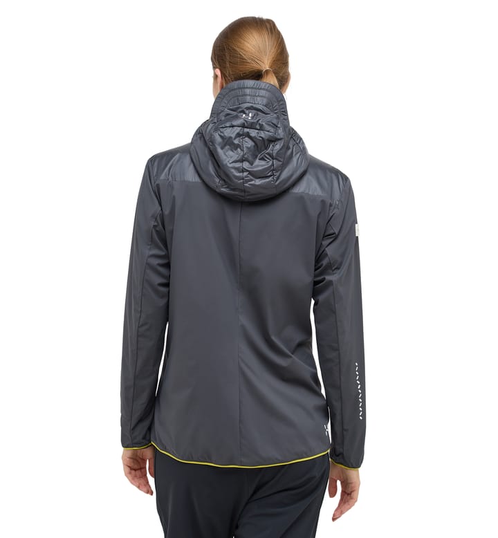 L.I.M Tempo Trail Mimic Hood Women Magnetite