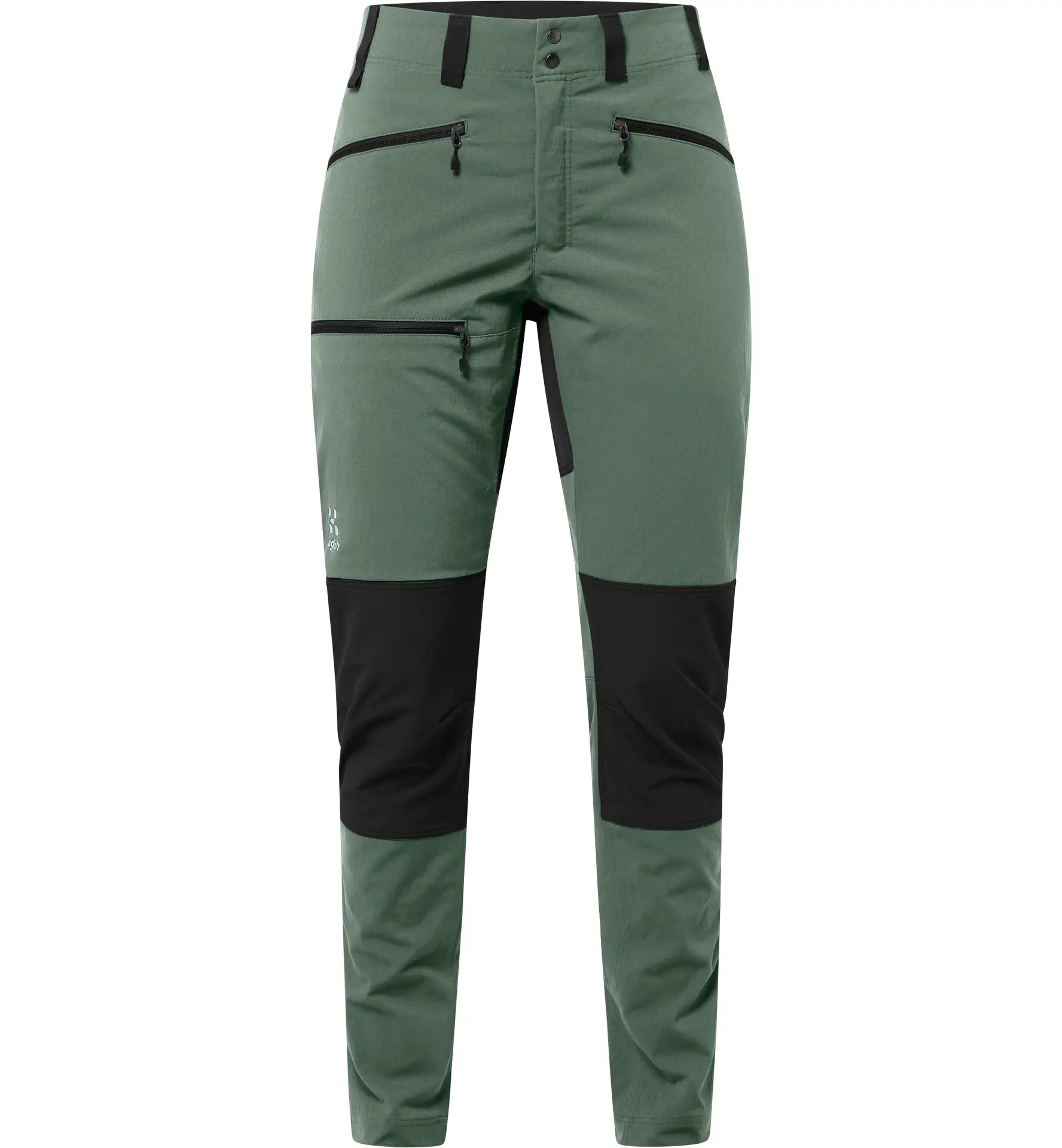 Mid Slim Pant Women Fjell green/True black